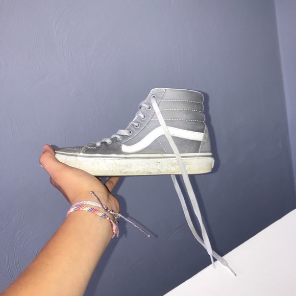 Gray high top vans!! ( women’s 7 ) - Picture 2 of 4